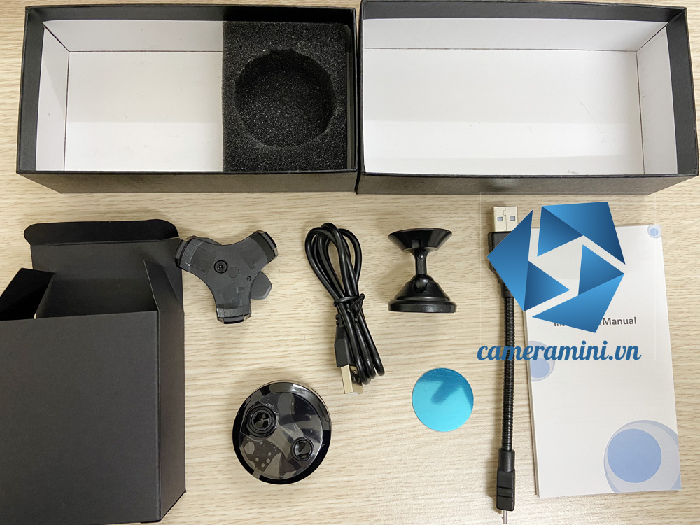 Hộp và phụ kiện camera mini HDQ15